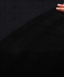 Loper zacht - Plush zwart - close up