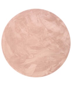 Rond zacht vloerkleed - Plush roze - overzicht