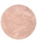 Rond zacht vloerkleed - Plush roze - overzicht, thumbnail