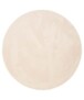 Rond zacht vloerkleed - Plush crème - overzicht, thumbnail