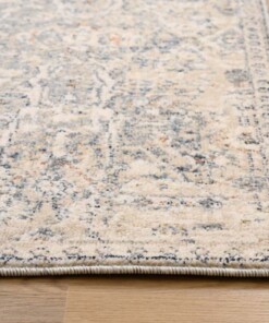 Vintage vloerkleed - Classic Franklin beige/blauw - close up