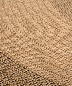 Jute buitenkleed rond - Sunset Spirit beige/zwart - close up, thumbnail Jute buitenkleed rond - Sunset Spirit beige/zwart - close up, thumbnail