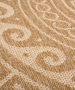 Jute buitenkleed rond - Sunset Shores beige/wit - close up, thumbnail Jute buitenkleed rond - Sunset Shores beige/wit - close up, thumbnail