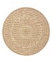 Jute buitenkleed rond - Sunset Shores beige/wit - overzicht, thumbnail