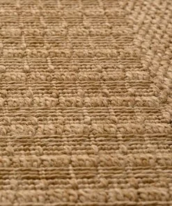 Jute balkonkleed - Boho Stripe beige - close up