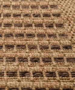 Jute buitenkleed - Boho Stripe beige/bruin - close up