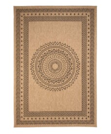 Jute buitenkleed - Boho Mandala beige/zwart - overzicht, thumbnail Jute buitenkleed - Boho Mandala beige/zwart - overzicht, thumbnail