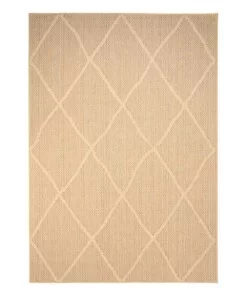 Buitenkleed ruit - Retreat beige - overzicht