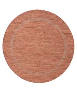 Rond buitenkleed - Sunset terracotta - overzicht