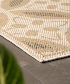 Jute balkonkleed Sunny Circles - naturel Jute balkonkleed Sunny Circles - naturel