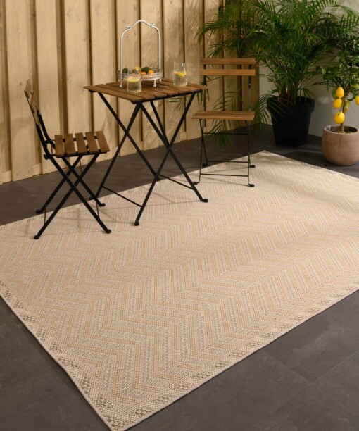 Jute buitenkleed Sunny Contour - naturel - sfeer