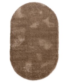 Ovaal hoogpolig vloerkleed velvet - Posh beige - overzicht, thumbnail Ovaal hoogpolig vloerkleed velvet - Posh beige - overzicht, thumbnail