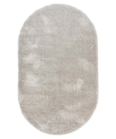 Ovaal hoogpolig vloerkleed velvet - Posh lichtzilver - overzicht, thumbnail Ovaal hoogpolig vloerkleed velvet - Posh lichtzilver - overzicht, thumbnail