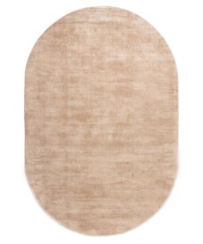 Viscose vloerkleed ovaal - Glamour beige - overzicht, thumbnail