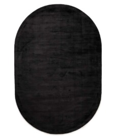Viscose vloerkleed ovaal - Glamour zwart - overzicht, thumbnail Viscose vloerkleed ovaal - Glamour zwart - overzicht, thumbnail