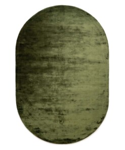 Viscose vloerkleed ovaal - Pearl groen - overzicht