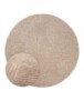 Rond vloerkleed Scandinavisch - Contour Bend beige - overzicht, thumbnail
