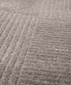 Vierkant vloerkleed Scandinavisch - Contour Circle grijs - close up