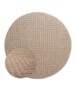 Rond vloerkleed Scandinavisch - Contour Gem beige - overzicht, thumbnail