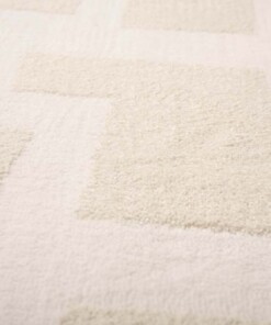 Rond vloerkleed Scandinavisch - Contour Stone crème - close up