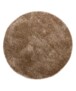 Rond hoogpolig vloerkleed velvet - Posh beige - overzicht, thumbnail