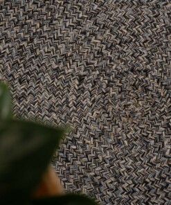 Rond vloerkleed katoen - Joy blauw Rond vloerkleed katoen - Joy blauw