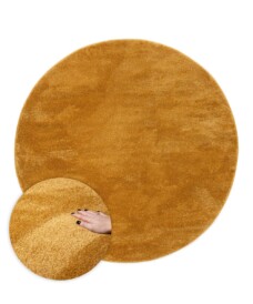 Velours vloerkleed rond - Flair goud - overzicht, thumbnail Velours vloerkleed rond - Flair goud - overzicht, thumbnail