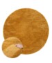Velours vloerkleed rond - Flair goud - overzicht, thumbnail