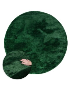 Velours vloerkleed rond - Flair jade - overzicht