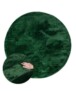 Velours vloerkleed rond - Flair jade - overzicht, thumbnail