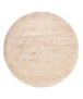 Viscose vloerkleed rond - Glamour beige - overzicht, thumbnail