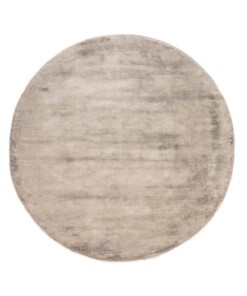 Viscose vloerkleed rond - Glamour zilver - overzicht