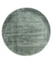 Viscose vloerkleed rond - Glamour azuurblauw - overzicht, thumbnail