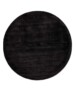 Viscose vloerkleed rond - Glamour zwart - overzicht, thumbnail
