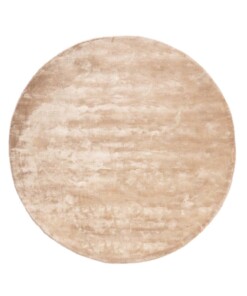 Viscose vloerkleed rond - Pearl beige - overzicht