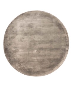 Viscose vloerkleed rond - Pearl zilver - overzicht
