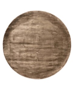 Viscose vloerkleed rond - Pearl bruin - overzicht