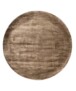 Viscose vloerkleed rond - Pearl bruin - overzicht, thumbnail