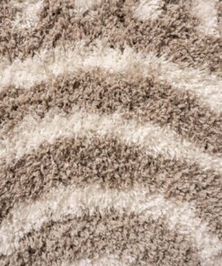 Rond vloerkleed Scandinavisch - Cozy Arch beige - close up