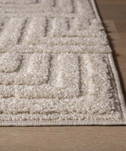 Scandinavisch vloerkleed - Arc Shade crème - close up, thumbnail