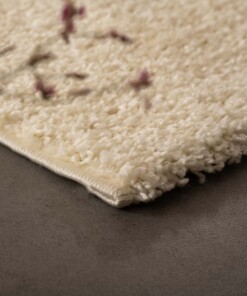 Hoogpolige loper shaggy Trend effen - crème - close up, thumbnail Hoogpolige loper shaggy Trend effen - crème - close up, thumbnail