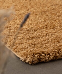 Hoogpolig vloerkleed shaggy Trend effen - goud - close up, thumbnail Hoogpolig vloerkleed shaggy Trend effen - goud - close up, thumbnail