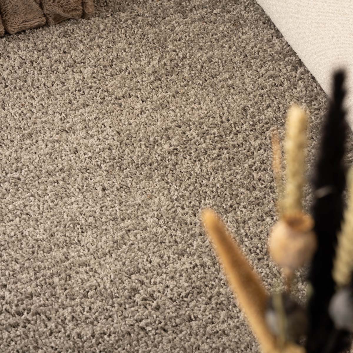 Paco Home Elegant Shaggy Hoogpolig Vloerkleed - Lichtgrijs Glanzend Pluizig Tapijt 120x170 Cm