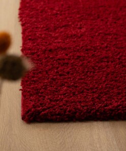 Hoogpolige loper shaggy Trend effen - rood - close up, thumbnail Hoogpolige loper shaggy Trend effen - rood - close up, thumbnail