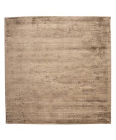 Viscose vloerkleed vierkant - Glamour bruin - overzicht, thumbnail