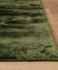 Viscose vloerkleed vierkant - Pearl groen - close up, thumbnail Viscose vloerkleed vierkant - Pearl groen - close up, thumbnail