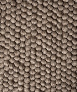 Wollen vloerkleed - Fjell zandkleur - close up, thumbnail