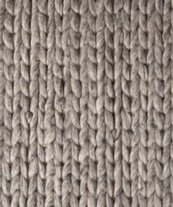 Wollen vloerkleed - Hyssing lichtgrijs - close up, thumbnail