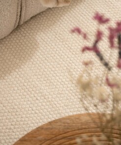 Rond wollen vloerkleed - Ulstein wit Rond wollen vloerkleed - Ulstein wit