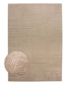 Scandinavisch vloerkleed - Contour Bend beige - overzicht